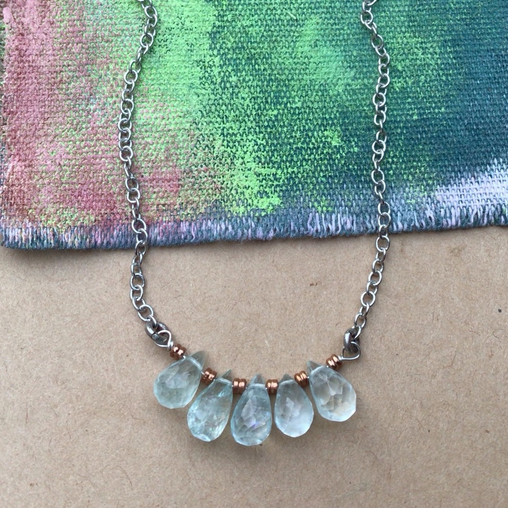 Sundance Charm Aquamarine Necklace